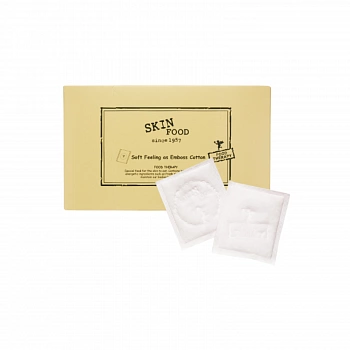 Тисненые ватные диски White Embossed Cotton Pads