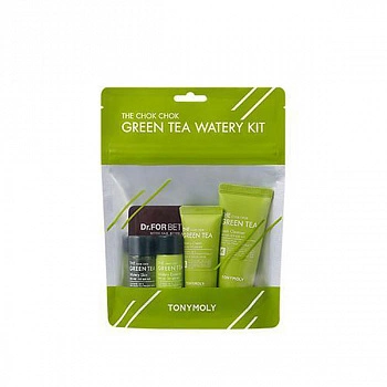 Набор средств с зелёным чаем с миниатюрами The Chok Chok Green Tea Watery Kit