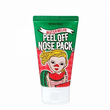 Маска-пленка для очищения пор с экстрактом арбуза Watermelon Peel Off Nose Pack