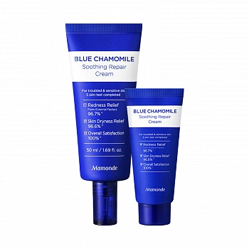 Крем для лица с экстрактом голубой ромашки (в тубе) Blue Chamomile Soothing Repair Cream (Tube)